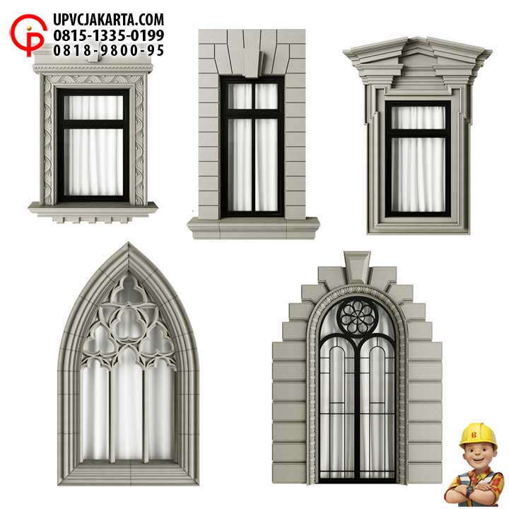 model jendela rumah klasik eropa